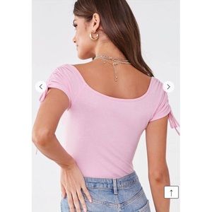 Forever 21 Tops - Forever21 Ribbed Ruched Top Forever 21 Tops - Forever21 Ribbed Ruched Top